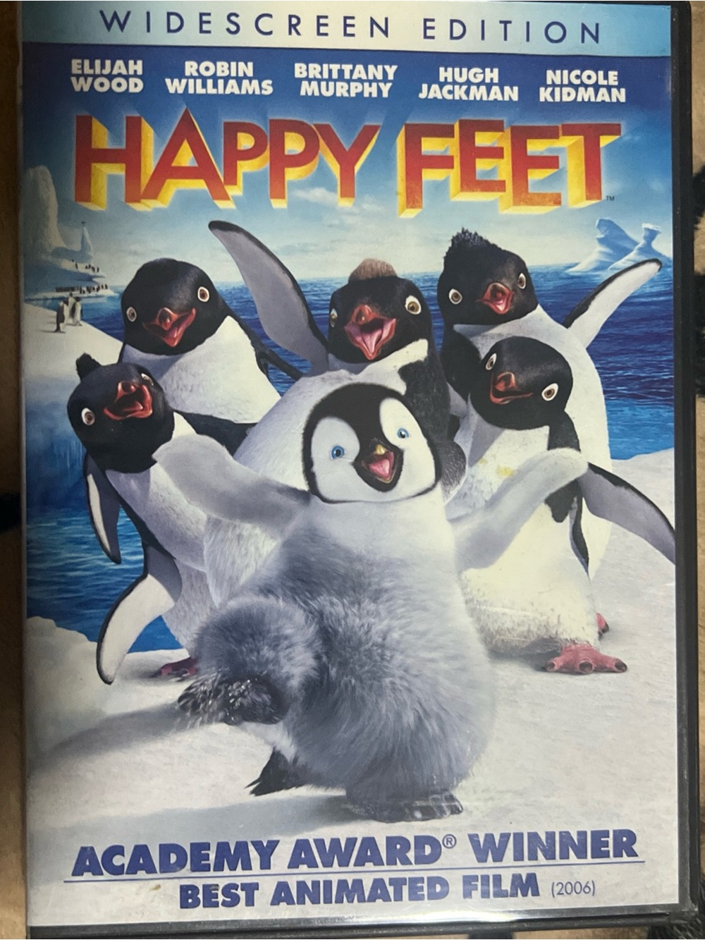 Warner Bros. Happy Feet DVD — Blue, White & Yellow Cover